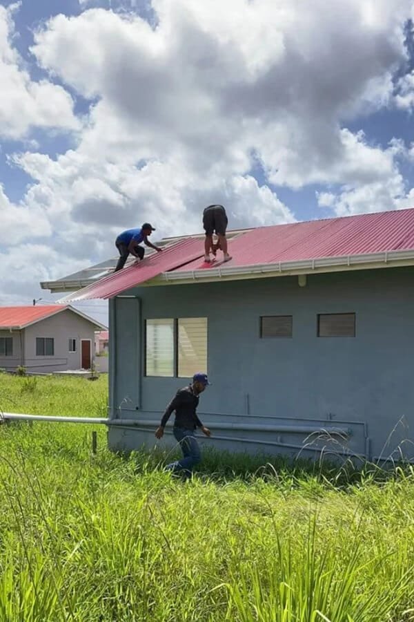 Hengze's roof panels used in Africa