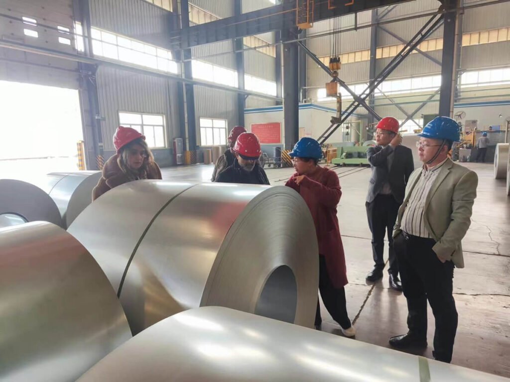Client inspection at Hengze Steel factory