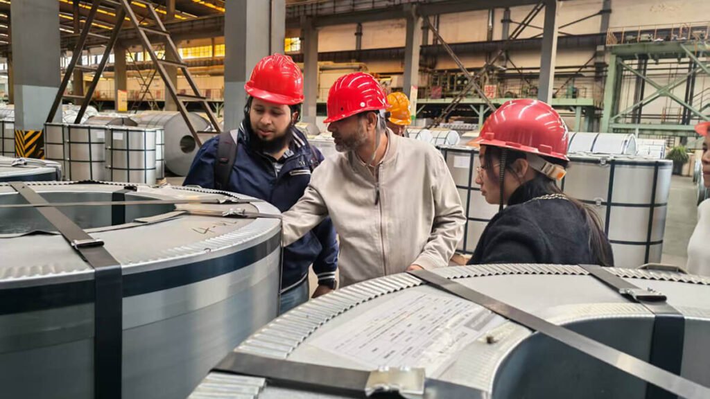 Factory and production line scenes.